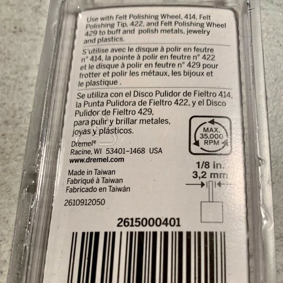 Mandrel Collets #401 NIB 080596004019 DREMEL **NEW** - Picture 2 of 2